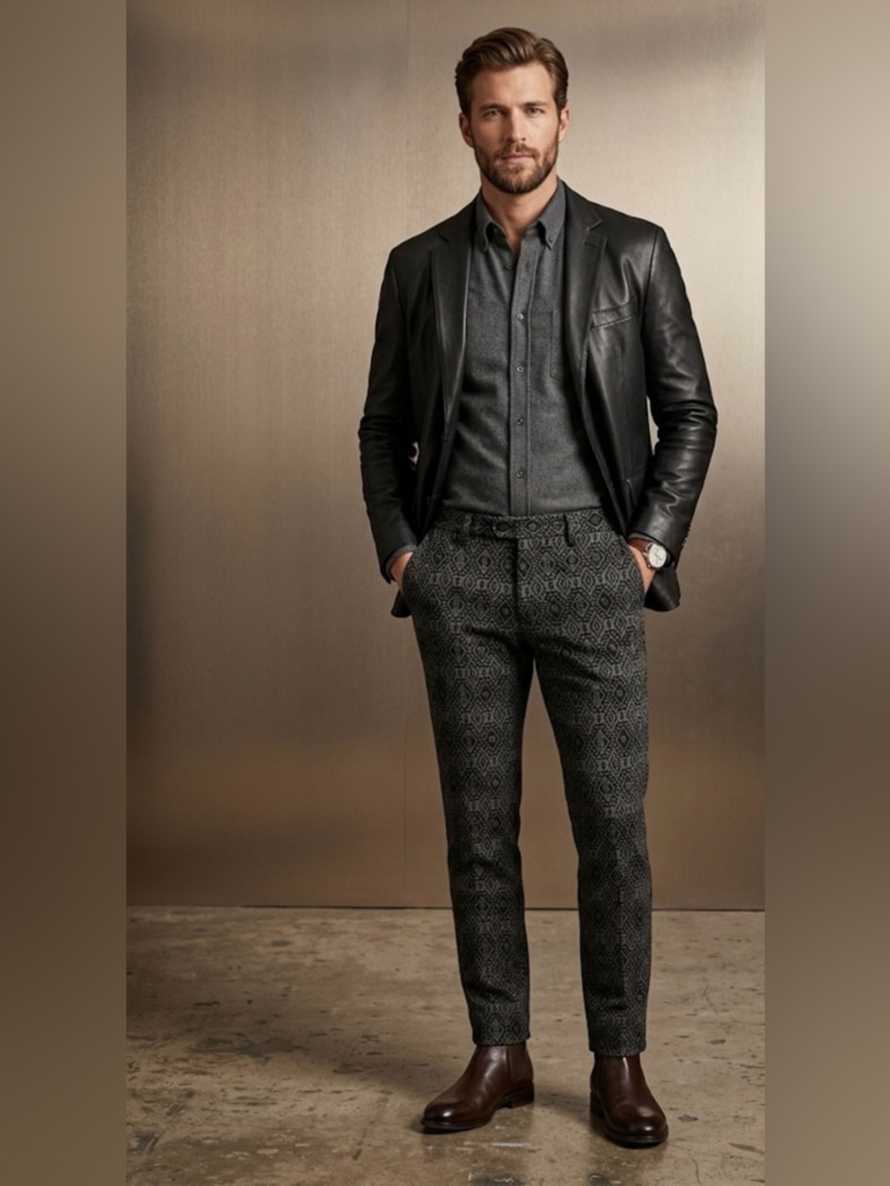 PRPS  Demon  Slim Straight Black  Gray Jeans Sz 44 NWT Made In UAE Rare $368